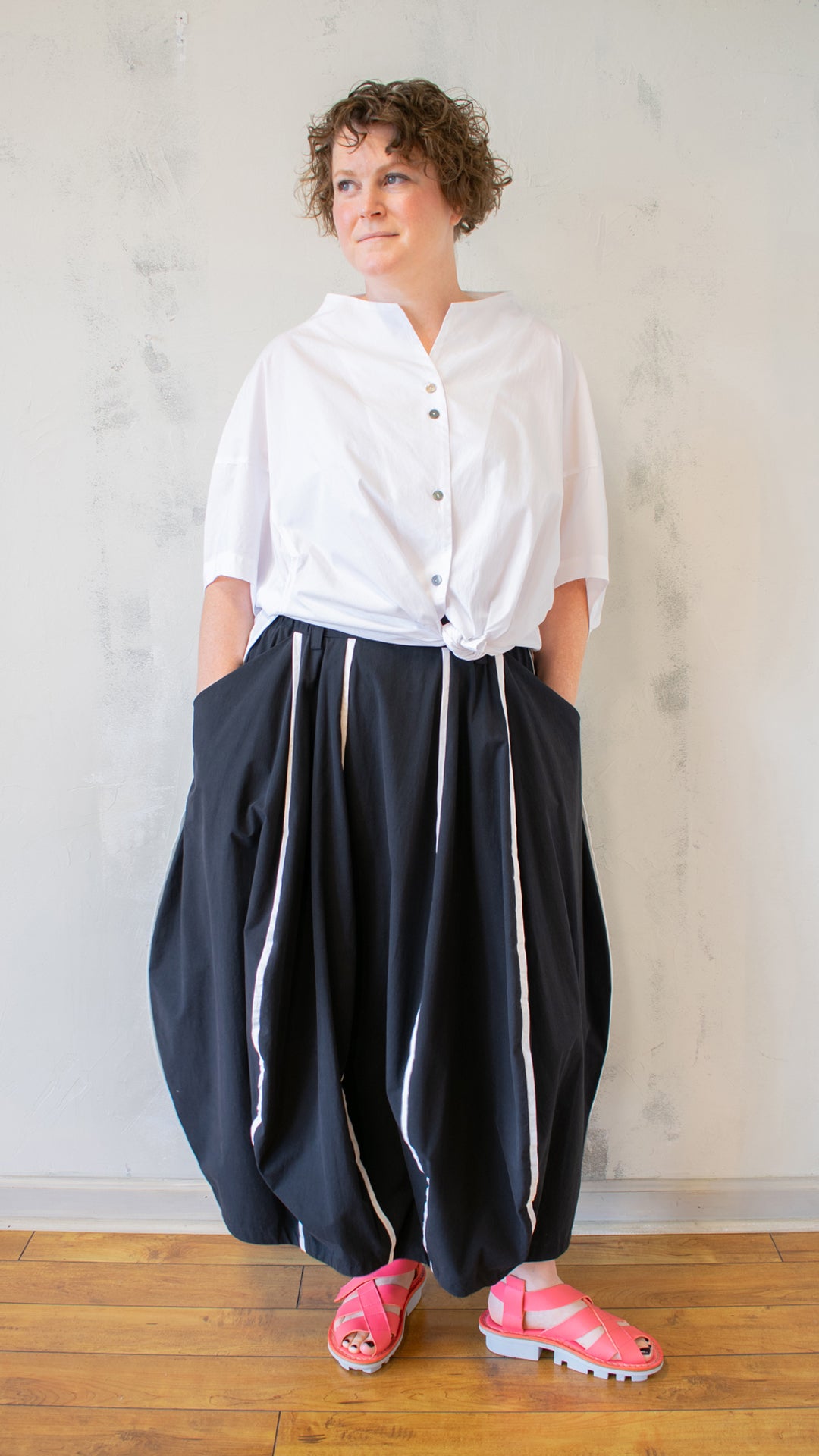 Stripe Balloon Skirt