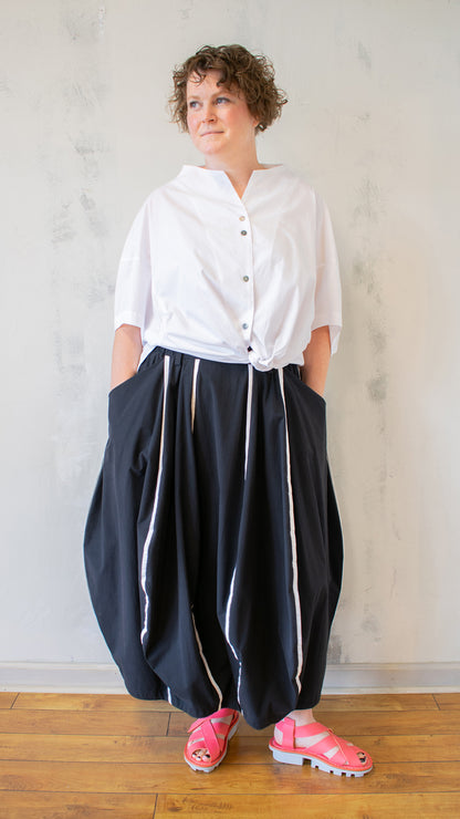 Stripe Balloon Skirt
