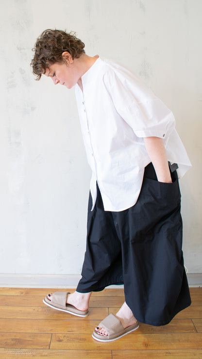 Cocoon Blouse in White