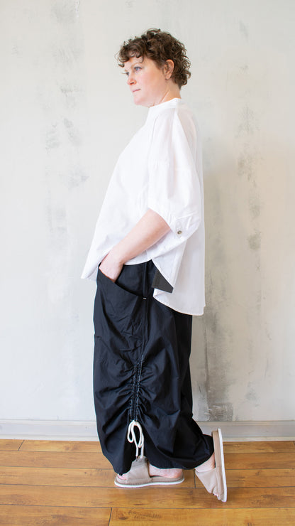 Cocoon Blouse in White
