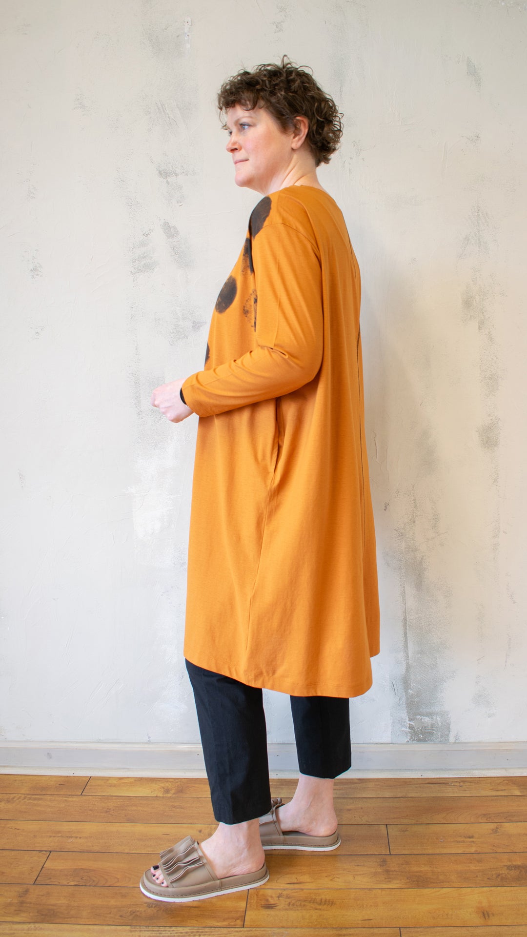 Orange Dot Tunic Dress