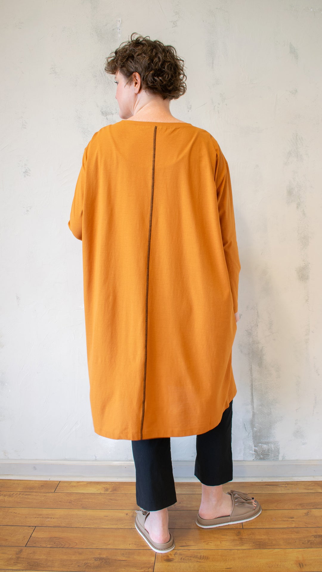 Orange Dot Tunic Dress