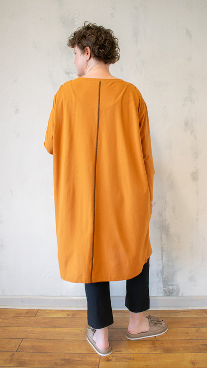 Orange Dot Tunic Dress