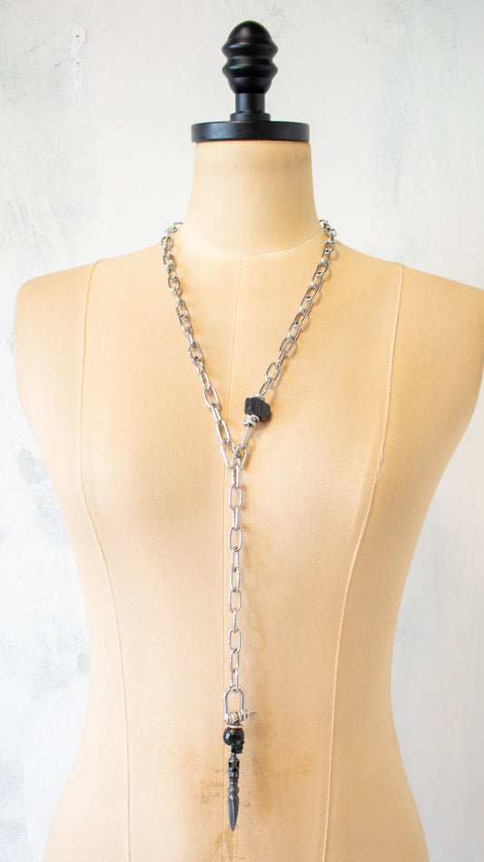 Scull and Chain Necklace