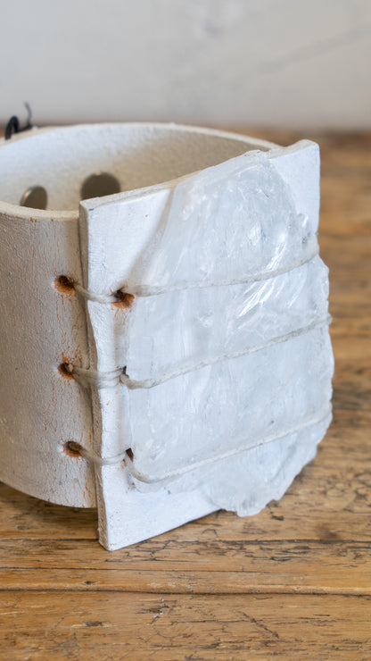 Selenite Cuff in White