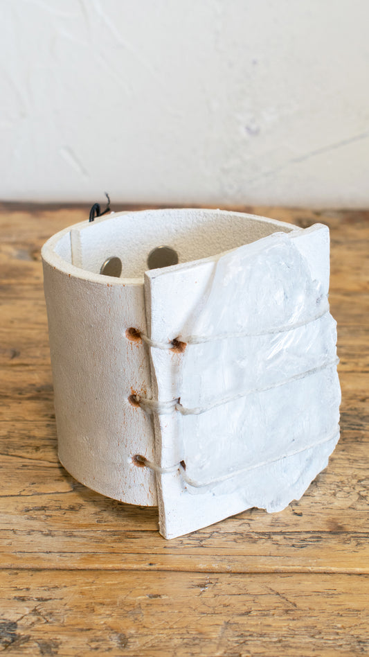 Selenite Cuff in White