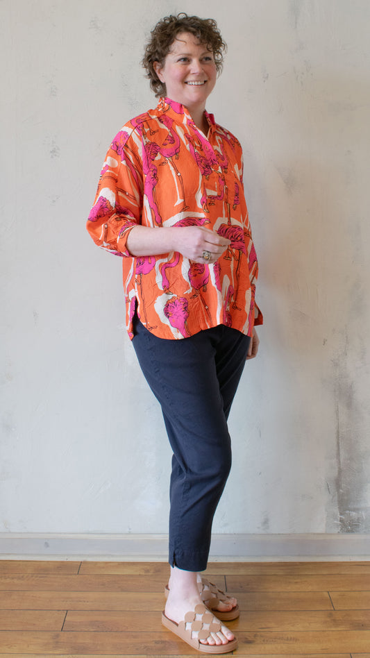 Flamingos on Parade Blouse