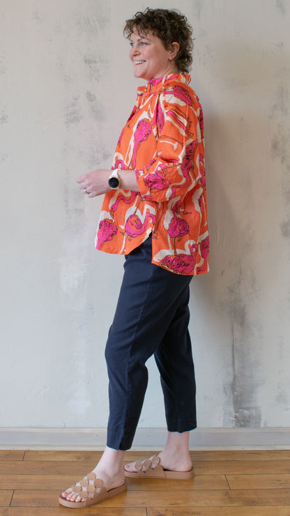 Flamingos on Parade Blouse