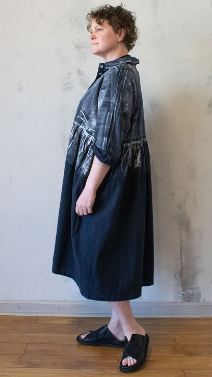 Zizi Dress in Painted Midnight