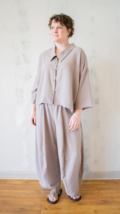 Aiden Shirt in Taupe
