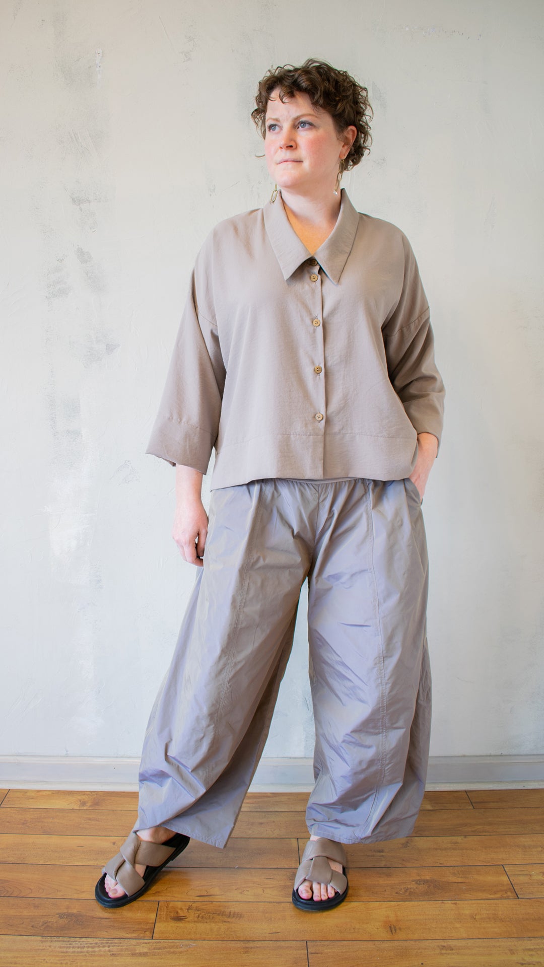 Aiden Shirt in Taupe
