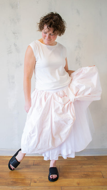 Blush Pink Full Skirt