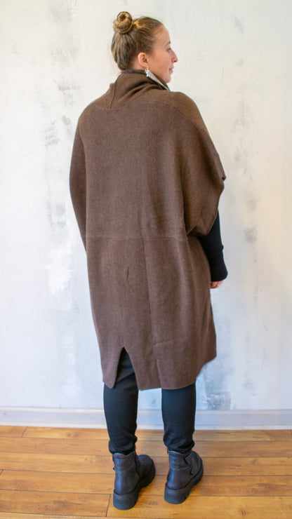 Cocoon Cardigan in Wood