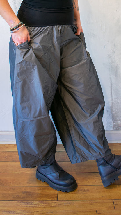 Basti Taffeta Pant in Silver
