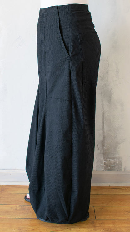 Wide Leg Velvet Dot Pant