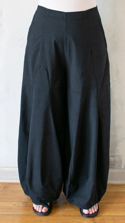Wide Leg Velvet Dot Pant