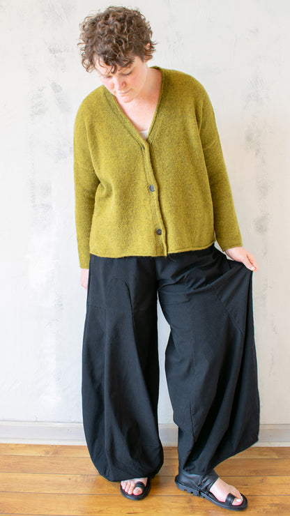 Wide Leg Velvet Dot Pant