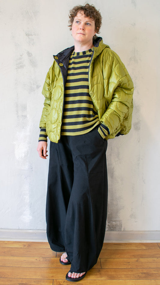 Olive Puffer Hooded Jacket