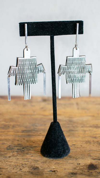 Stepped VLA Earrings (Multiple Colors)