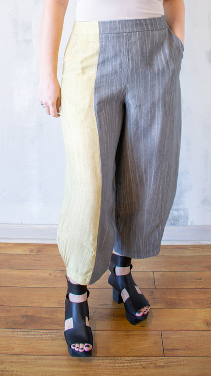 Blocked Barrel Pants