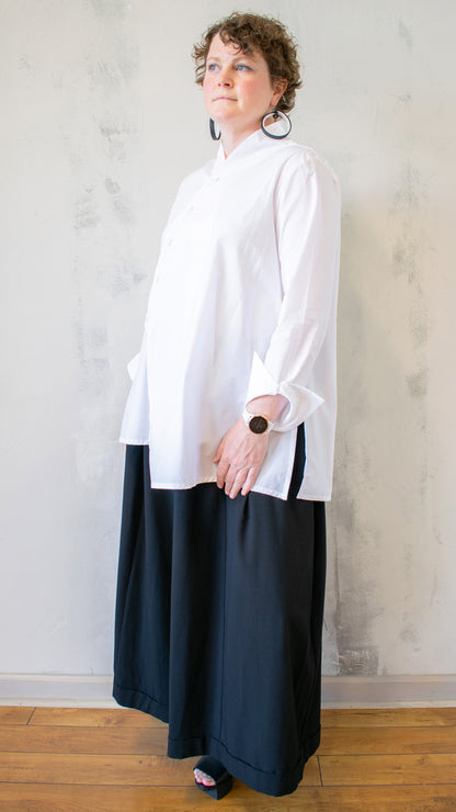 On A Slant A-Line Button Up (Multiple Colors)