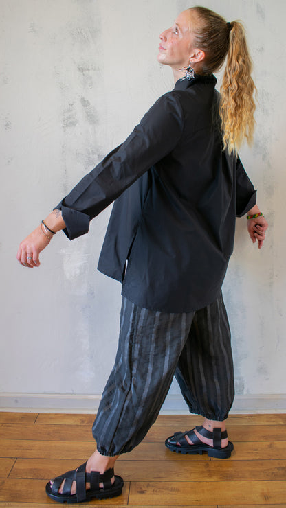 On A Slant A-Line Button Up (Multiple Colors)