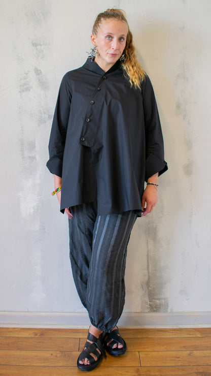 On A Slant A-Line Button Up (Multiple Colors)