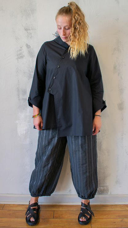 On A Slant A-Line Button Up (Multiple Colors)