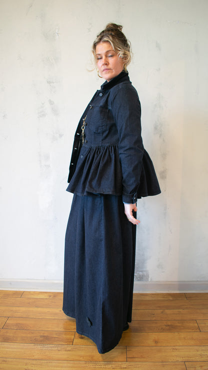 The Circle Jacket in Dark Blue