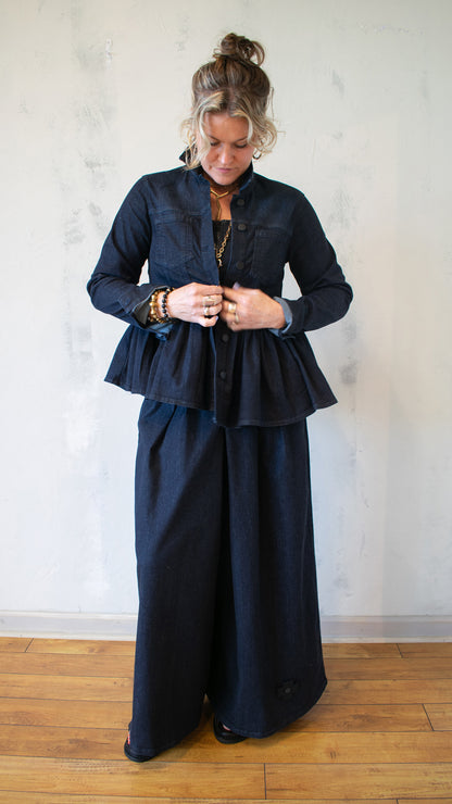 The Circle Jacket in Dark Blue