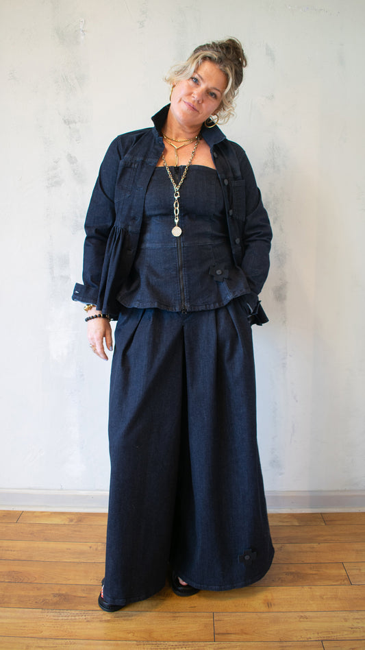The Circle Jacket in Dark Blue