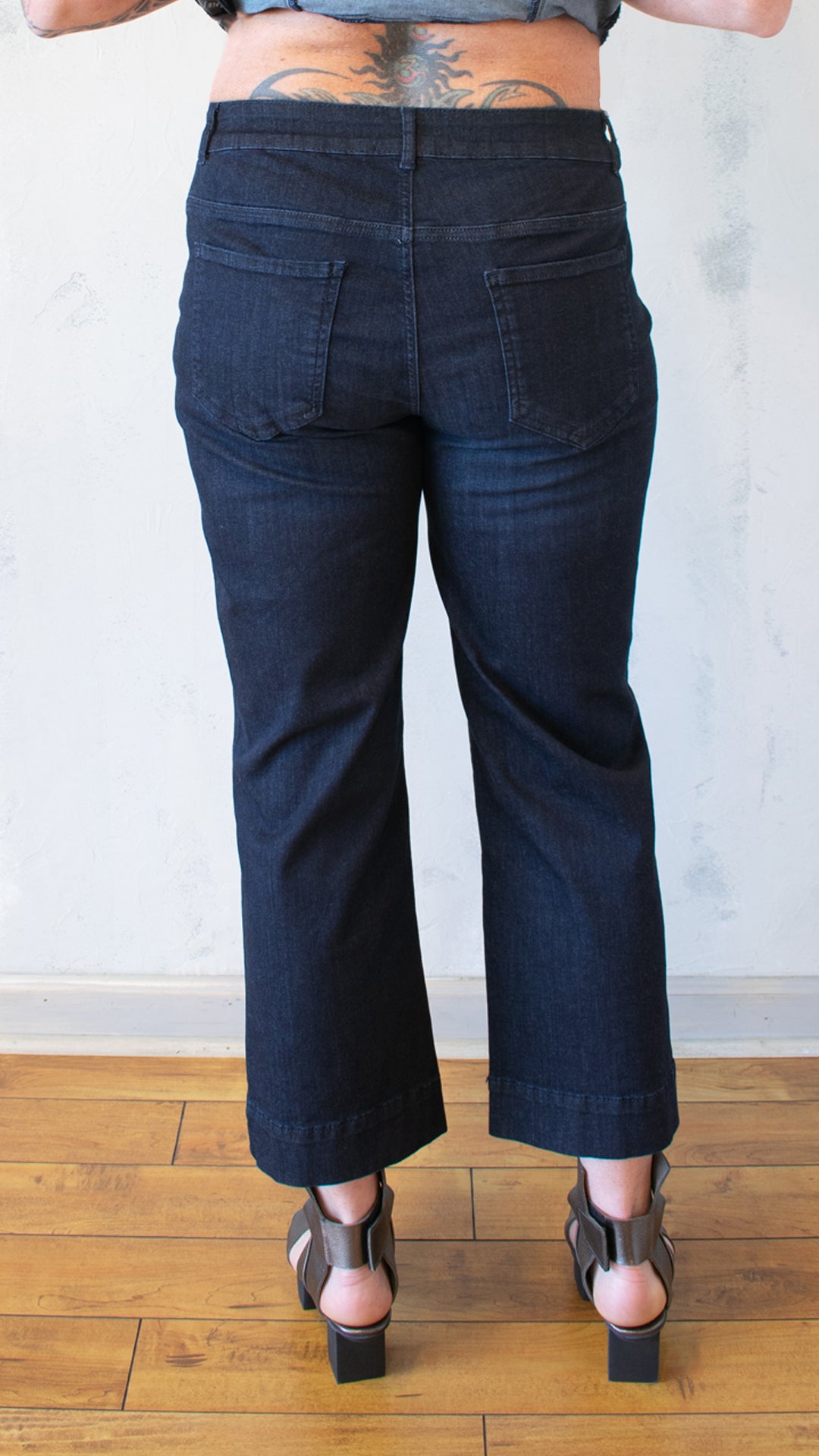 The Turn-Up Pant in Dark Blue