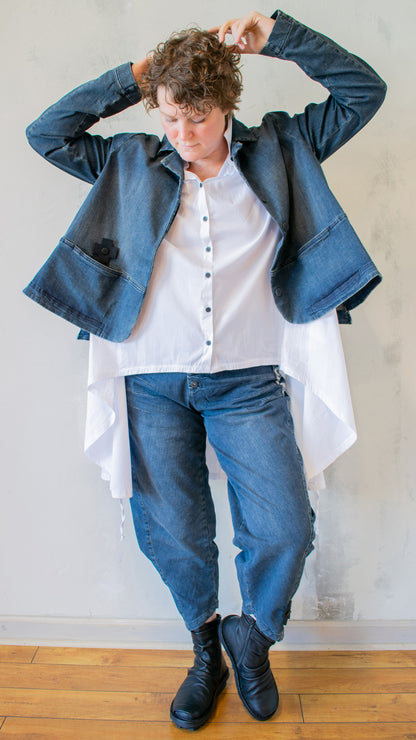 Homey Denim Jacket in Blue Denim