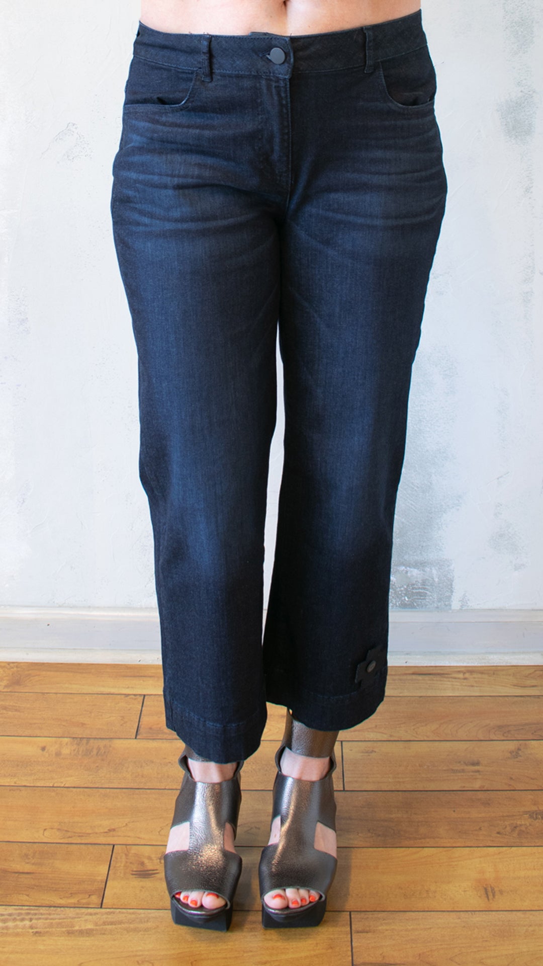 The Turn-Up Pant in Dark Blue