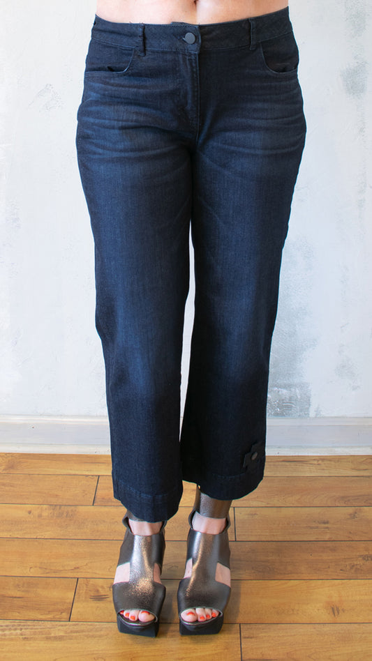 The Turn-Up Pant in Dark Blue