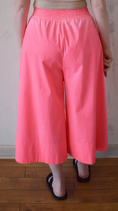 Wide Paper Pant in Coral