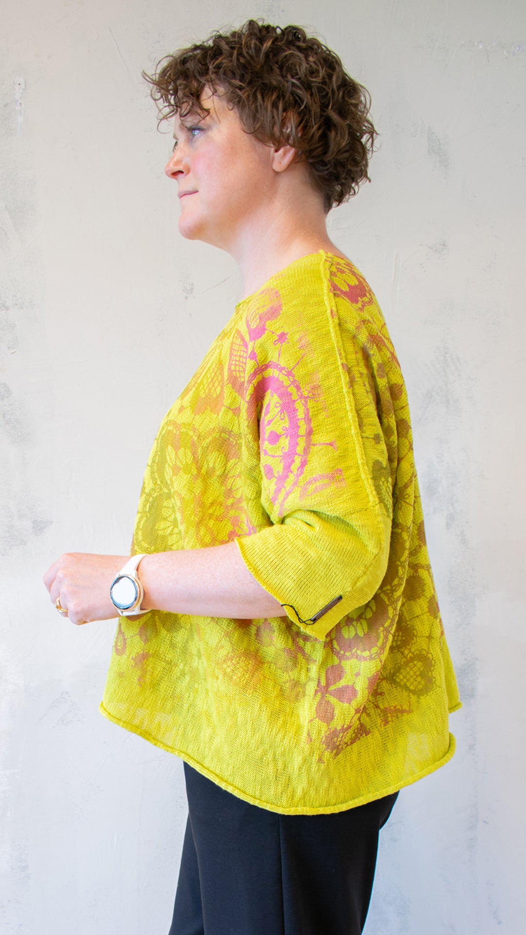 Bota Sweater in Neon and Lace