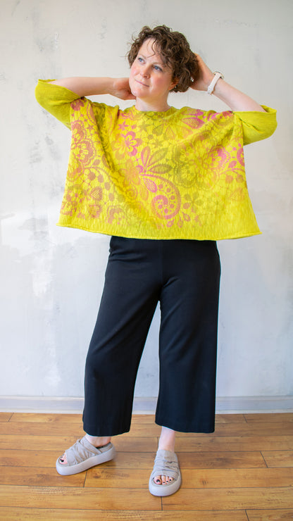Bota Sweater in Neon and Lace