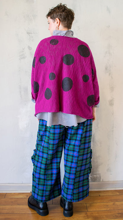 Bota Sweater in Berry Polka Dot