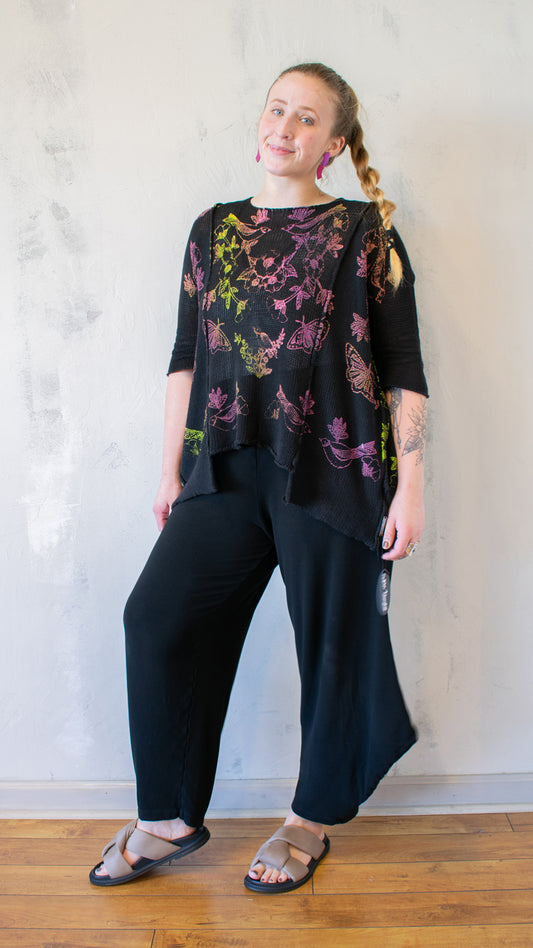 Rund Pullover in Black Toile