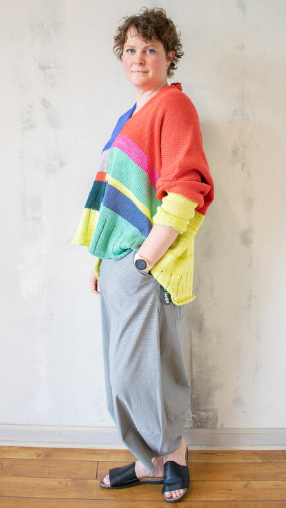 Deep V Pullover in Bright