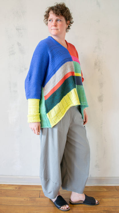 Deep V Pullover in Bright