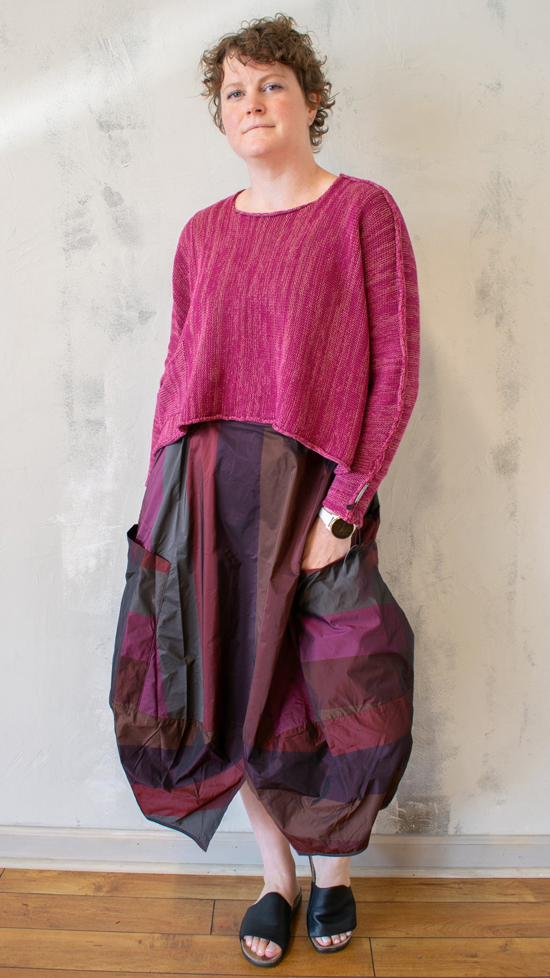 Astroid Sweater in Rhubarb