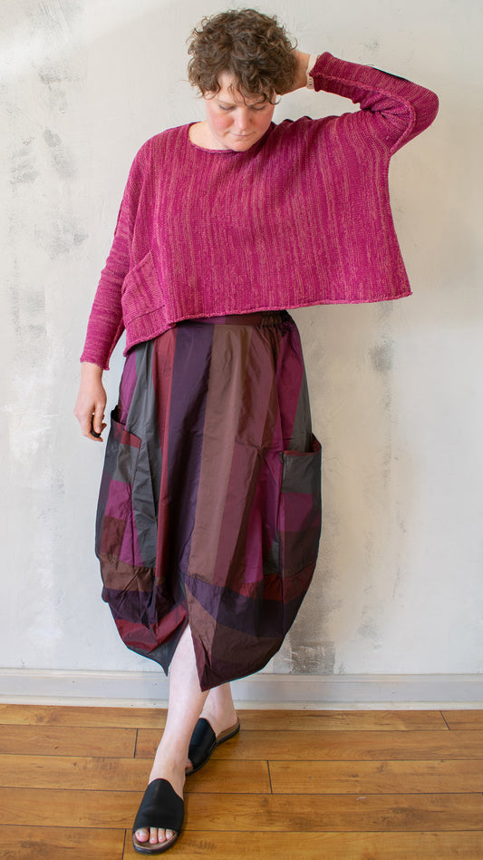 Astroid Sweater in Rhubarb