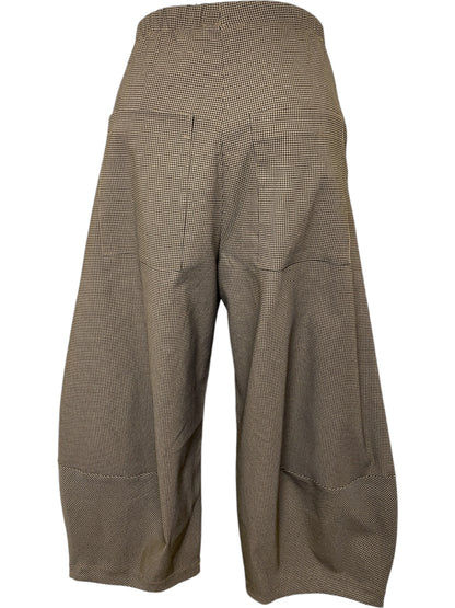 Bonanza Trouser in Camel Houndstooth