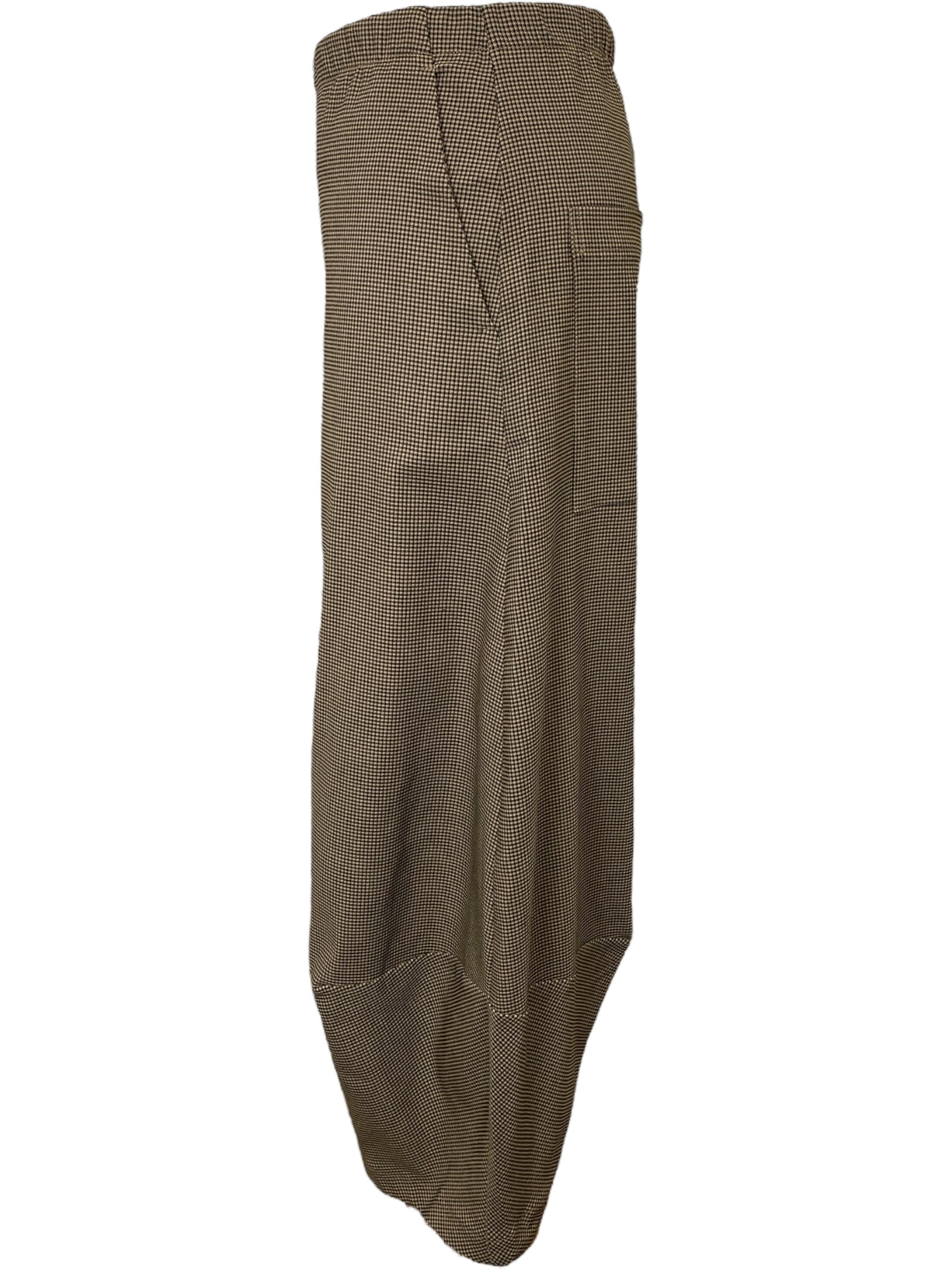 Bonanza Trouser in Camel Houndstooth