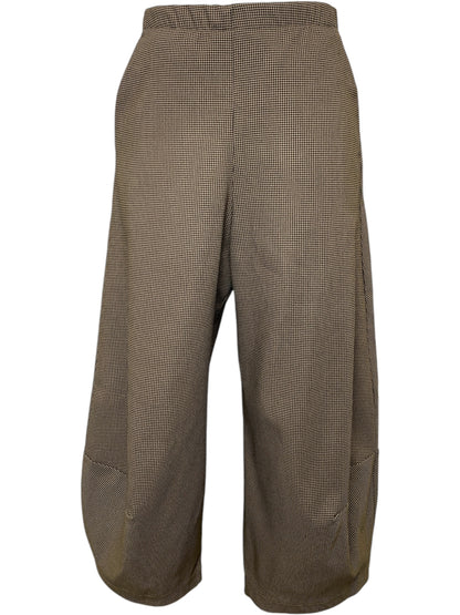 Bonanza Trouser in Camel Houndstooth