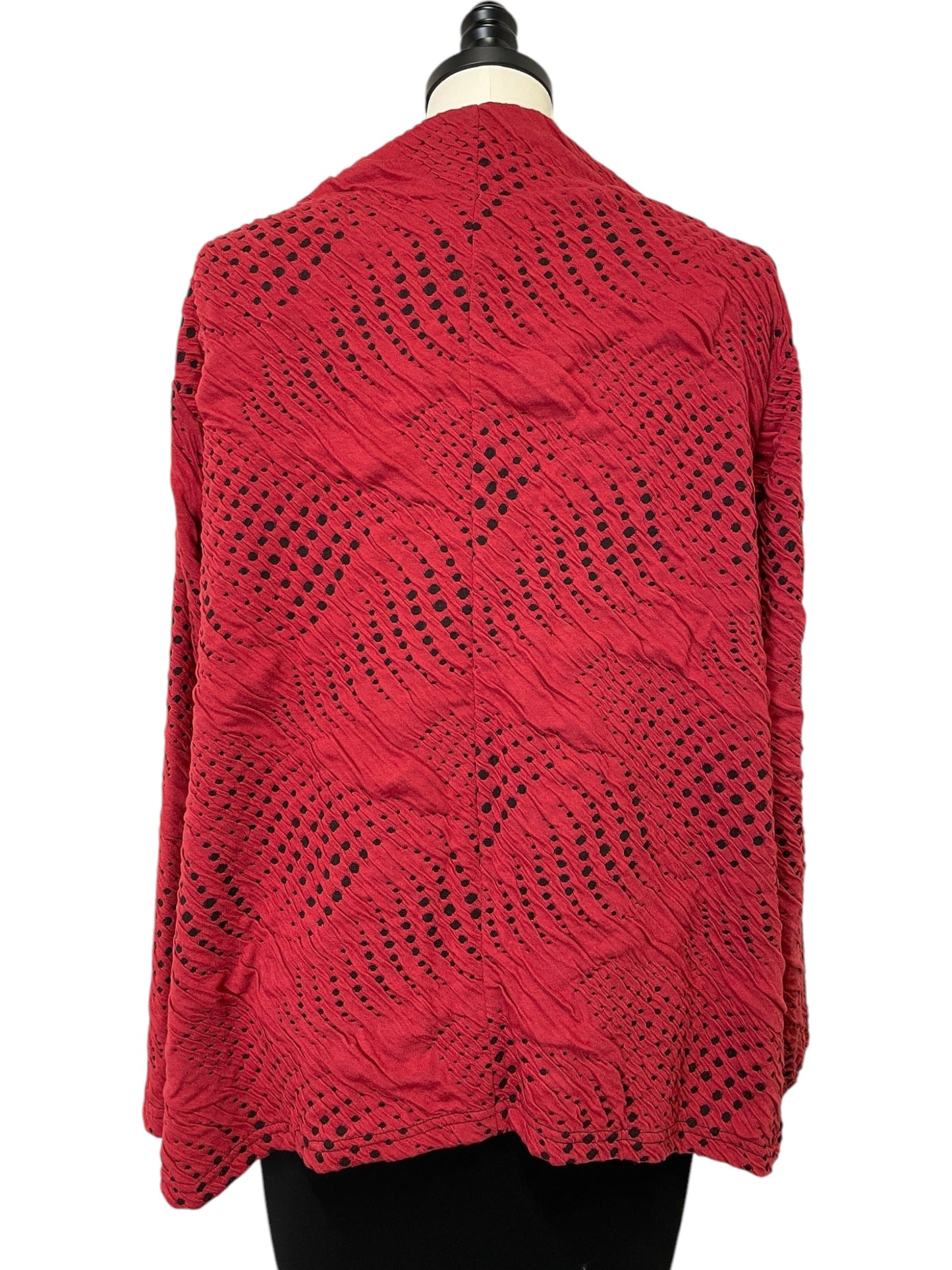 Sound Waves Pullover in Red