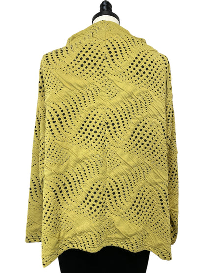 Sound Waves Pullover in Yellow