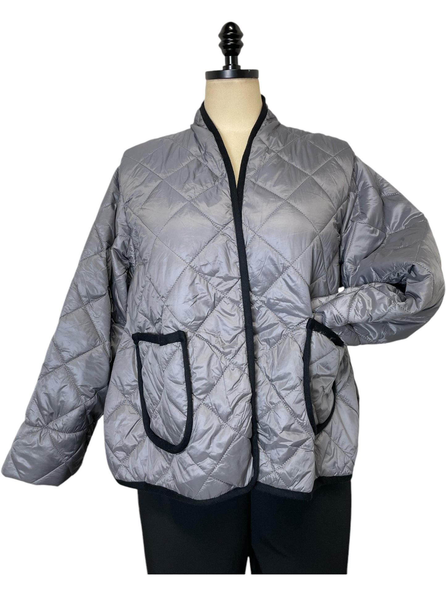 Silver Quilted Jacket